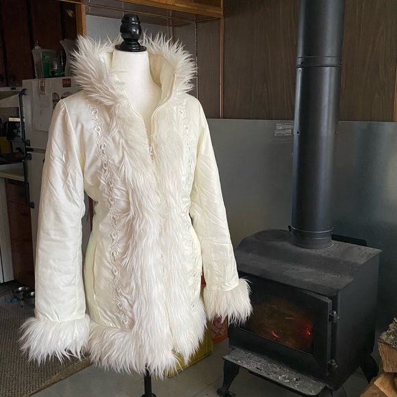 Gorgeous Y2K 2000s Nevada penny lane bohemian coat - Picture 1 of 8